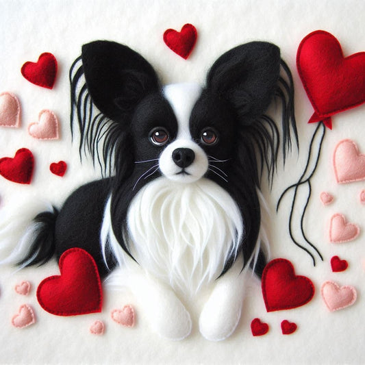 Papillon Felt Card