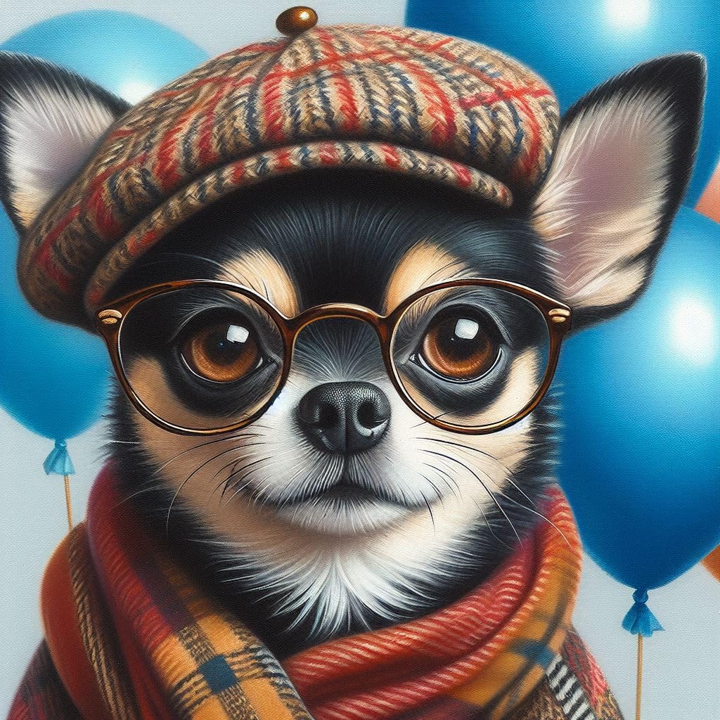 Black Chihuahua Birthday Card