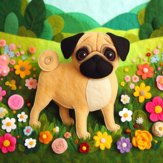 Pug Birthday Card