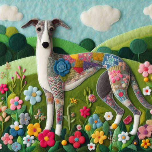 Whippet Greeting Card
