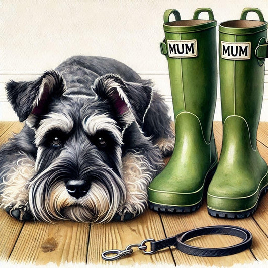 Schnauzer Mothers Day Card