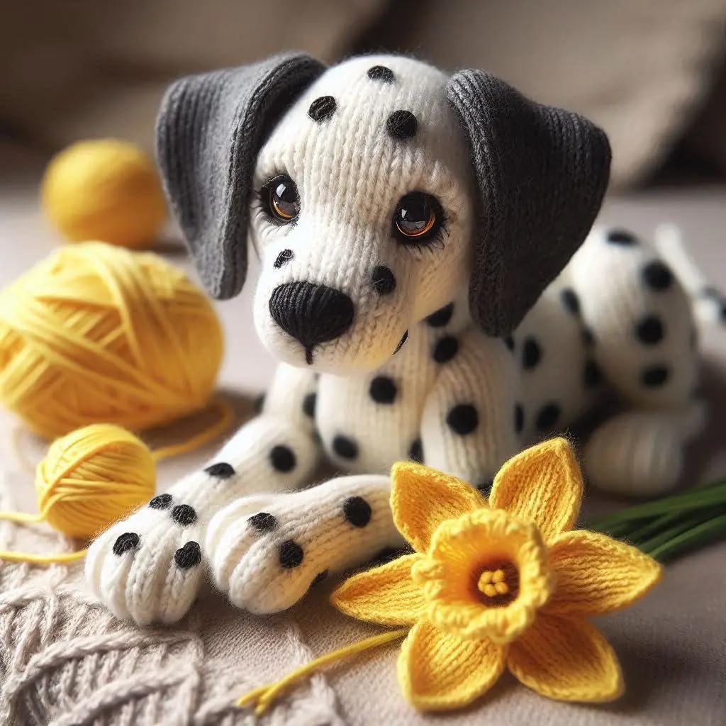 Dalmatian Daffodil Card