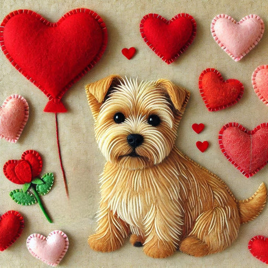 Norfolk Terrier Felt Card