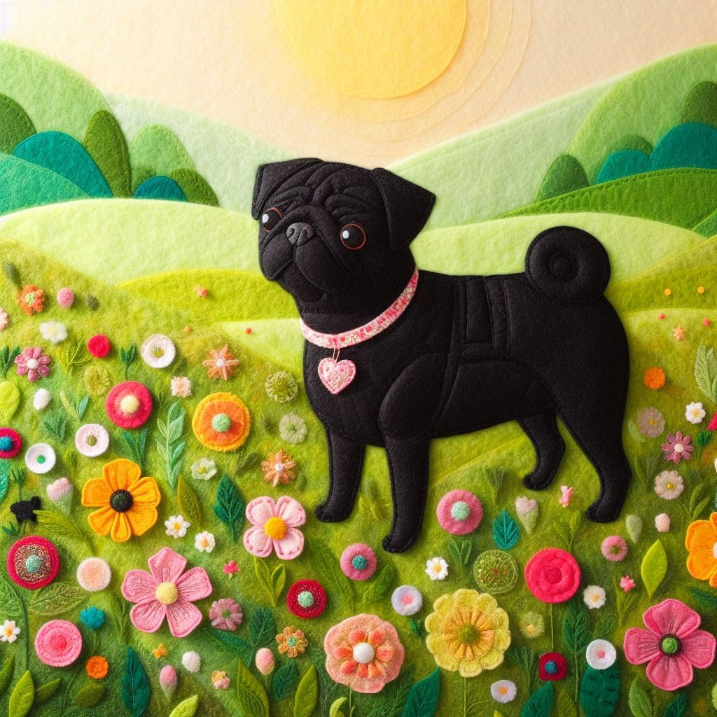 Pug Greeting Card