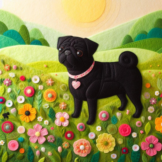 Pug Greeting Card