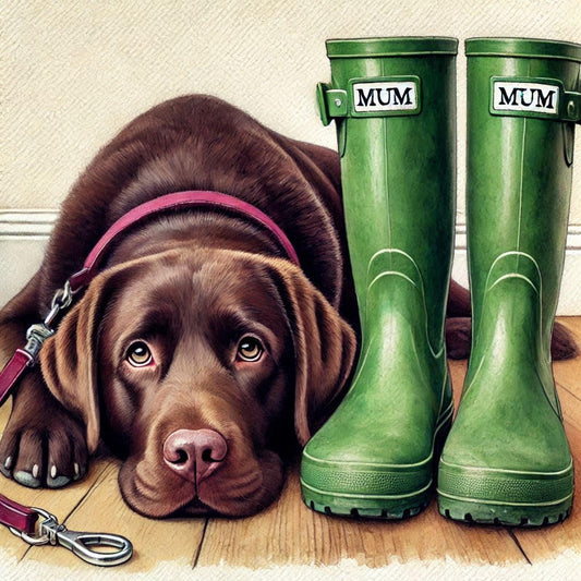 Chocolate Lab Mothers Day Card