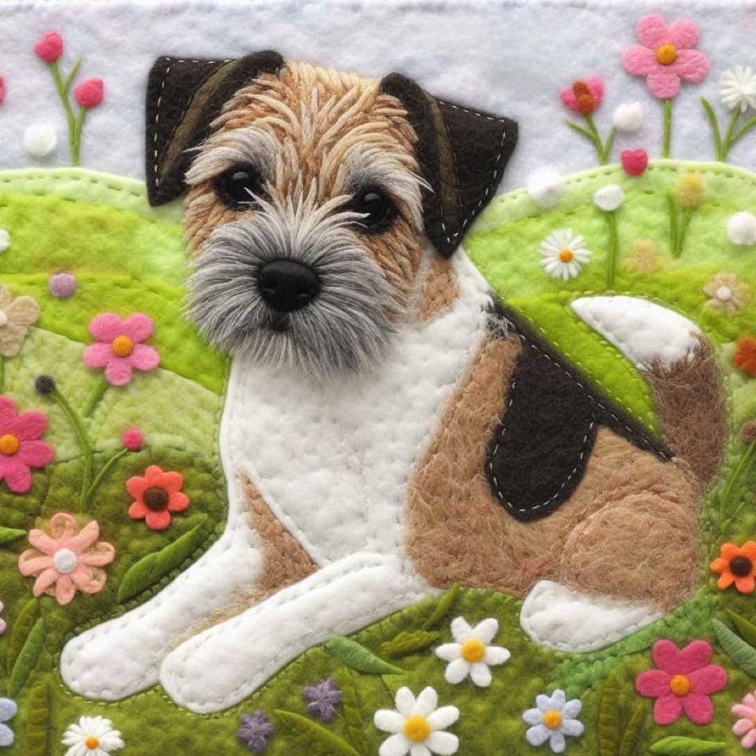 Border Terrier Greeting Card
