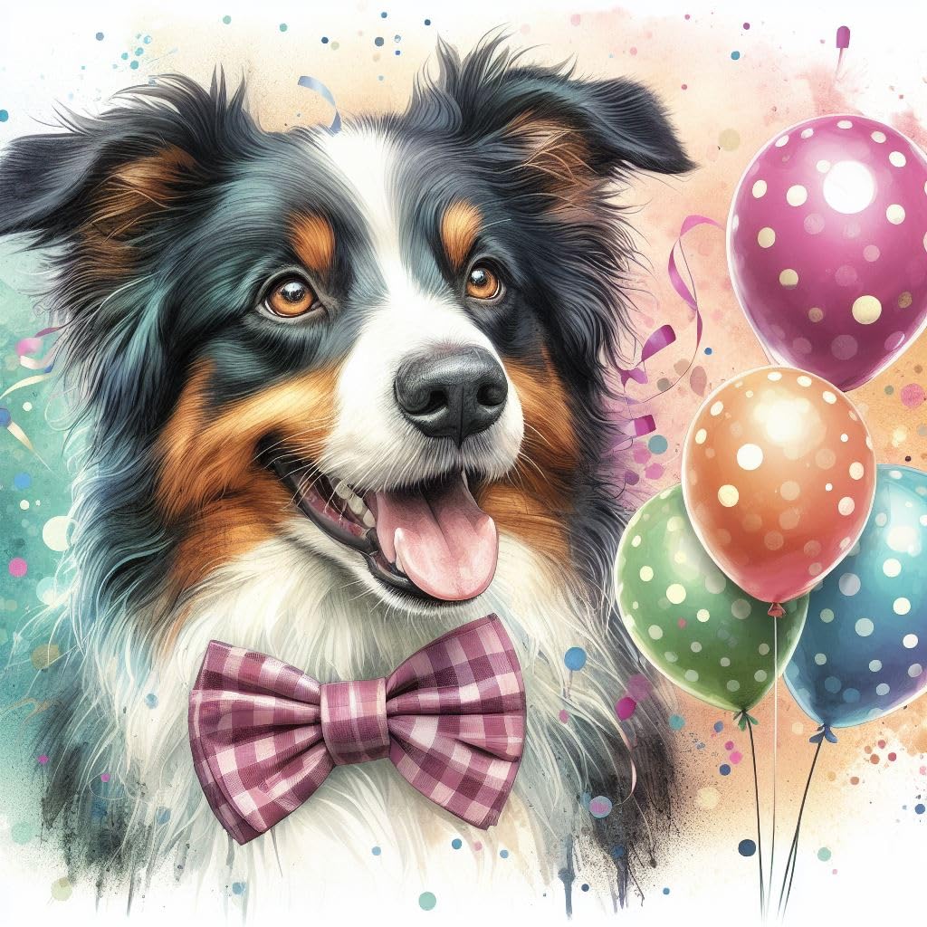 Border Collie Greeting Card