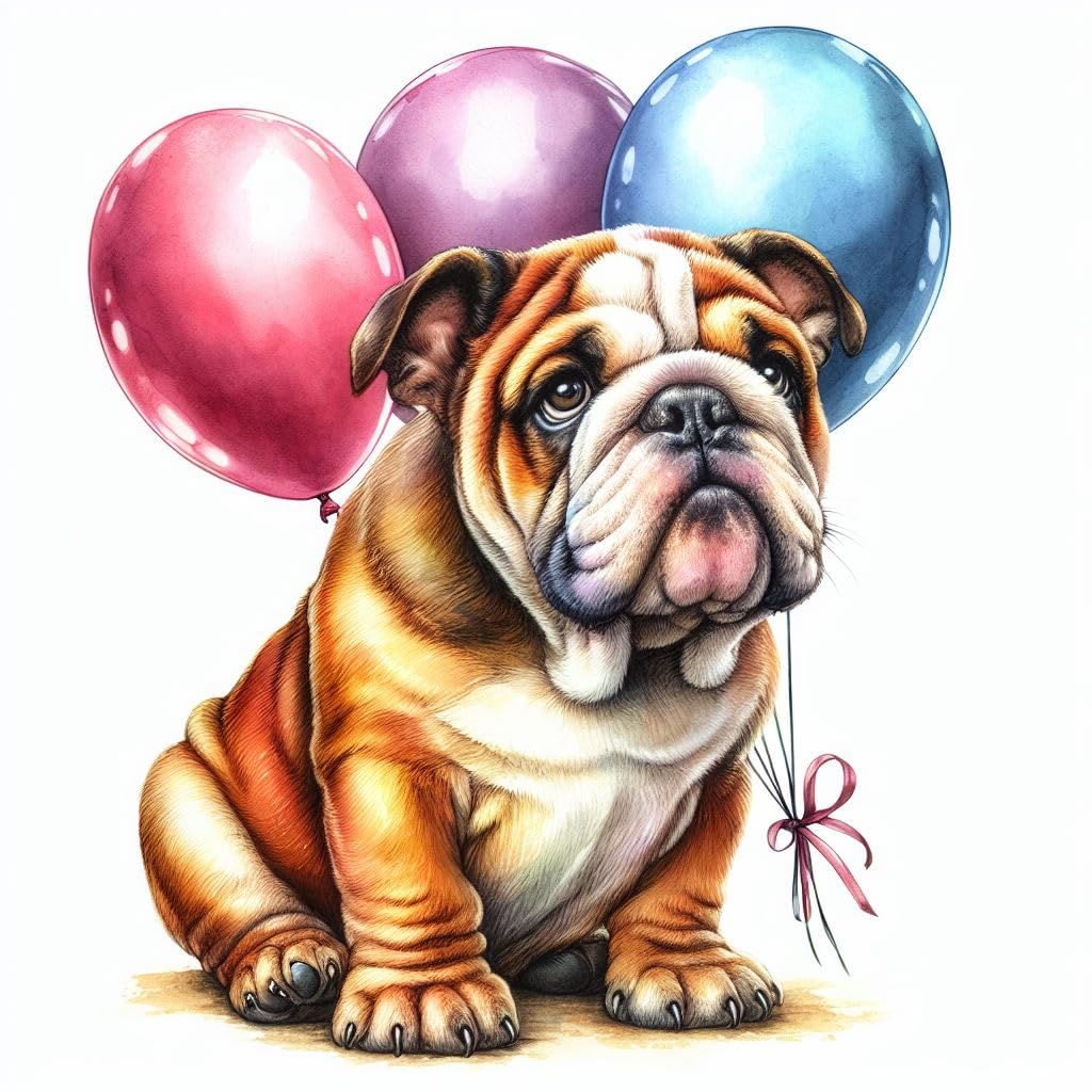 Bulldog Greeting Card