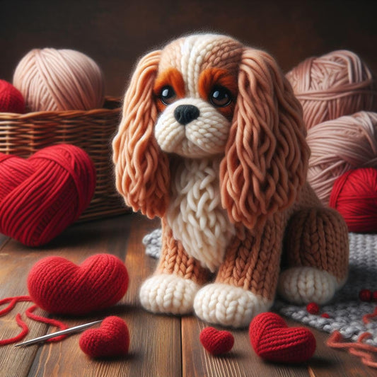 Knitted Cavalier Card