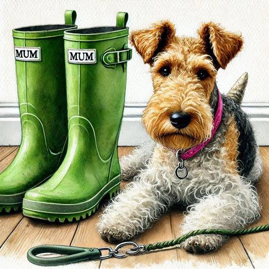 Fox Terrier Mothering Sunday Card
