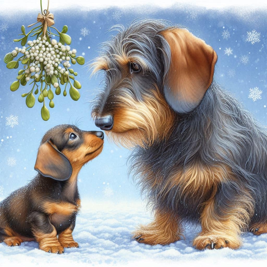Wire Haired Dachshund Cards