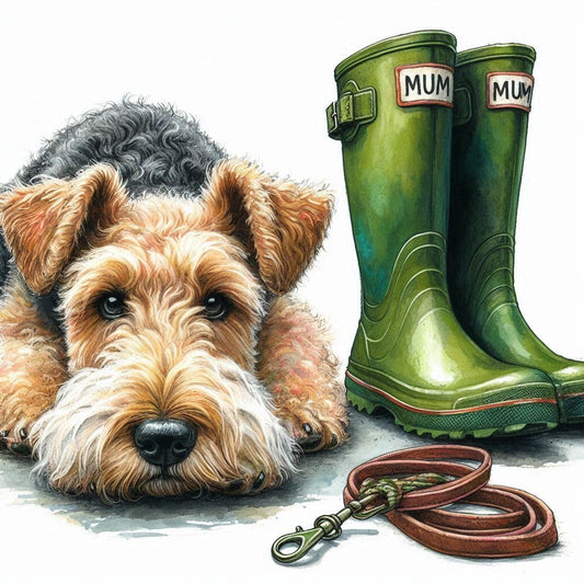 Airedale Mum Birthday Card