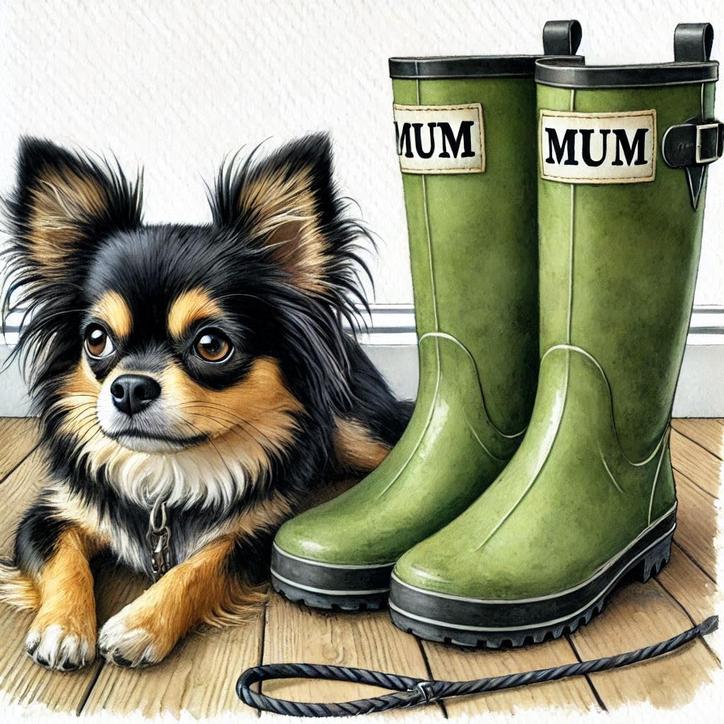 Black Chihuahua Mothering Sunday Card