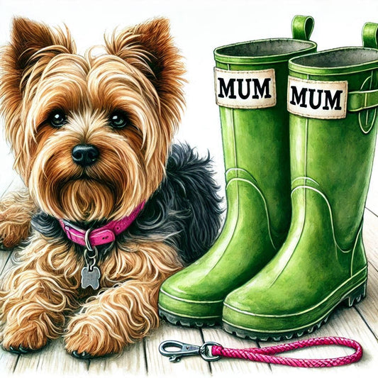 Yorkshire Terrier Mothers Day Card