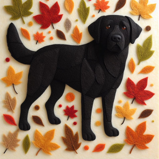 Black Lab Greeting Card