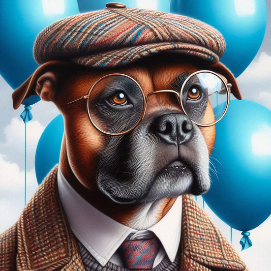 Staffy Birthday Card