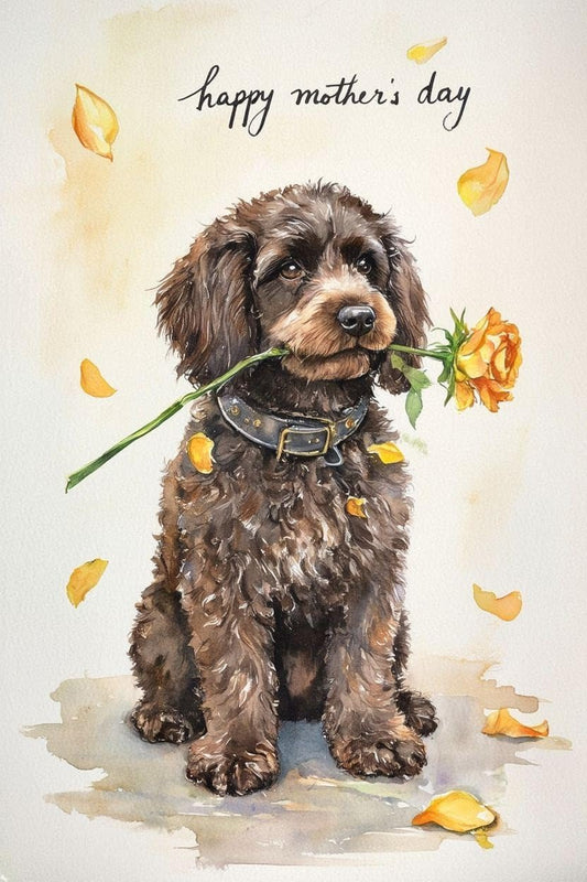 Cockapoo Mothering Sunday Card
