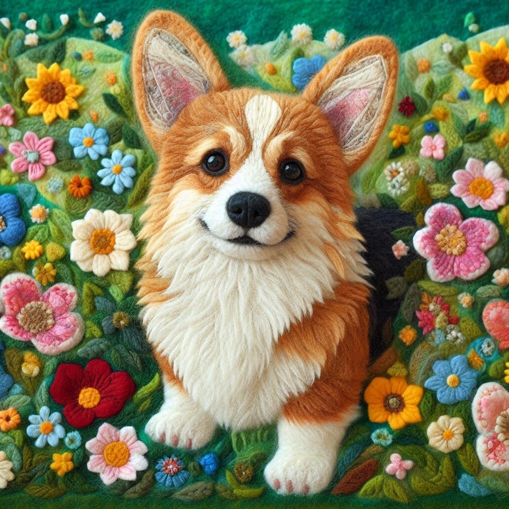Corgi Greeting Card