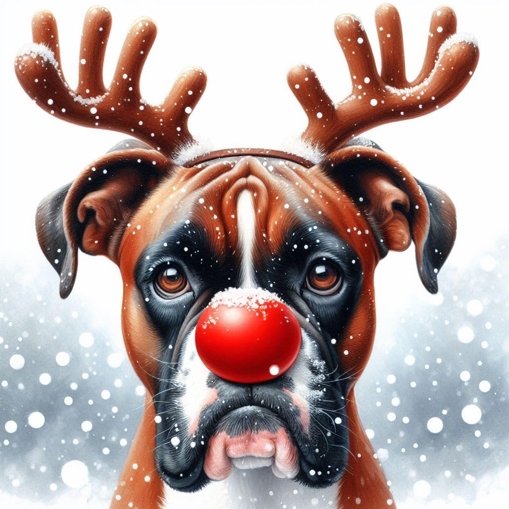 Boxer Christmas Card