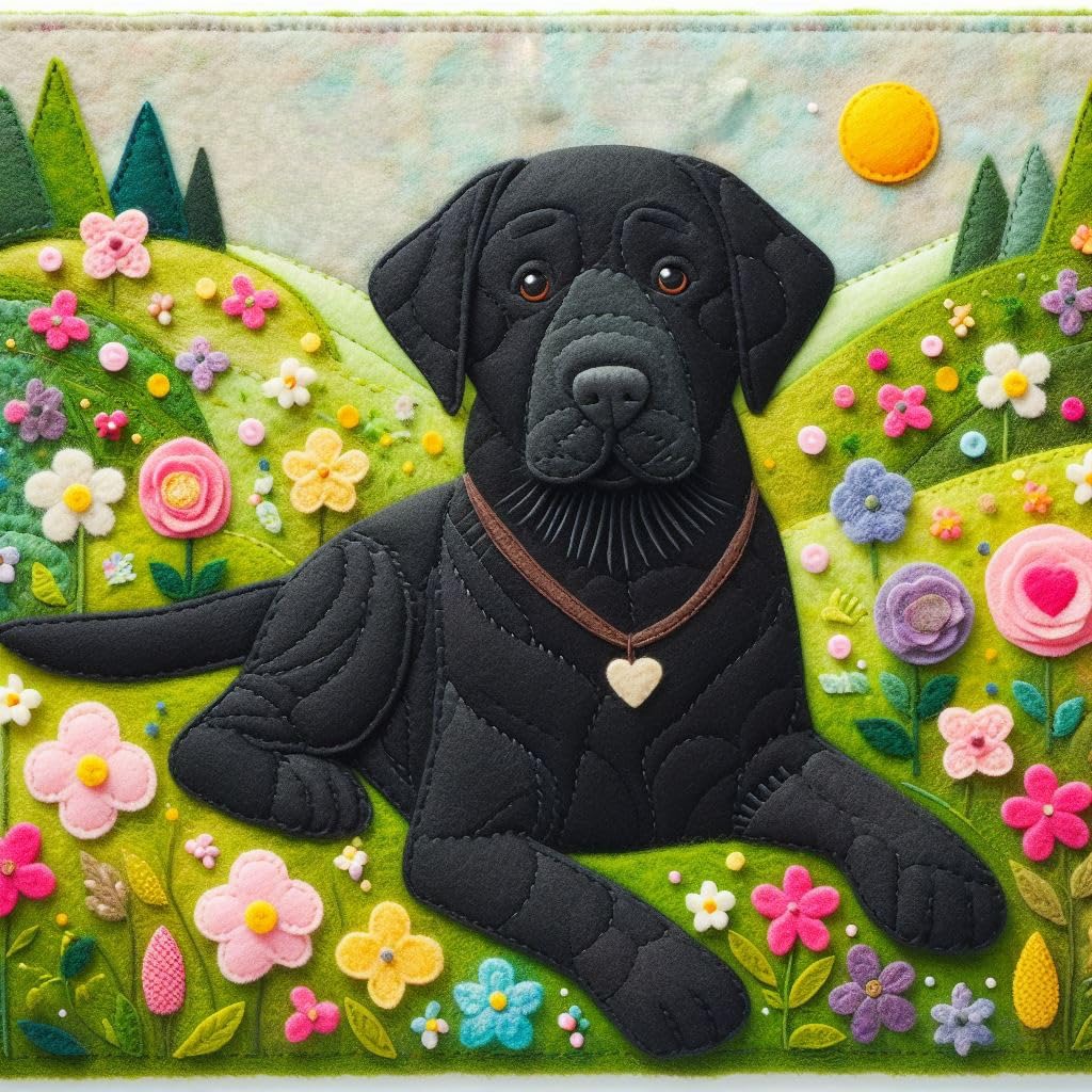 Black Lab Birthday Card