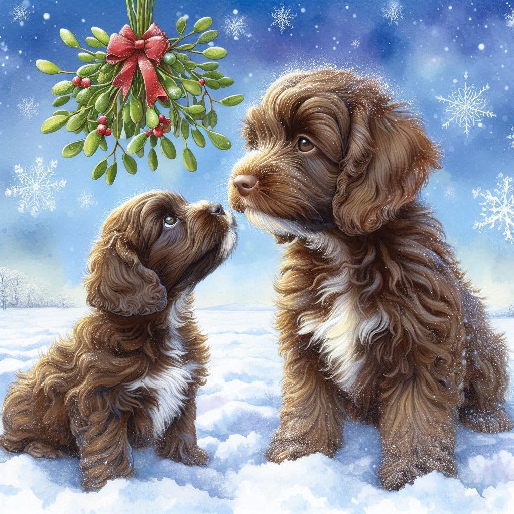 Mistletoe Christmas Card