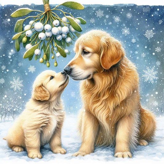 Golden Retriever Christmas Card