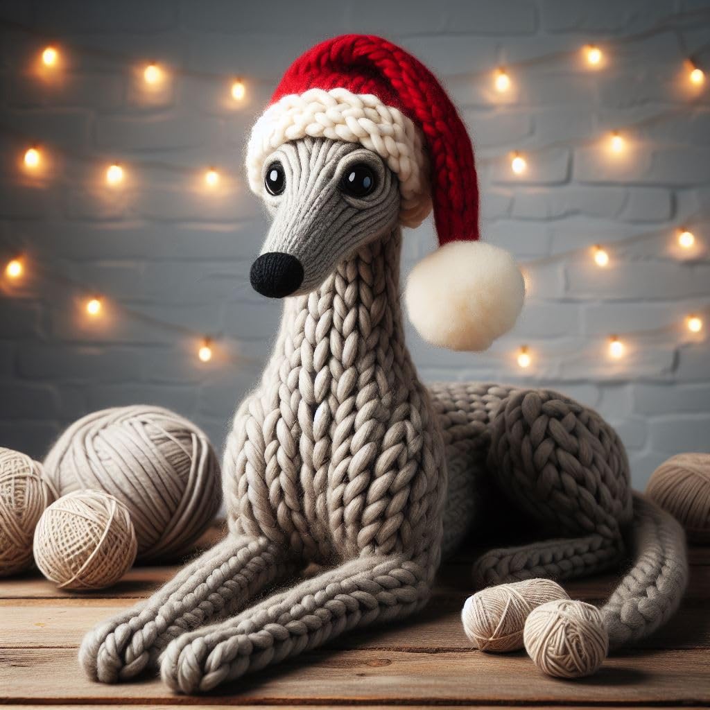 Whippet Christmas Card