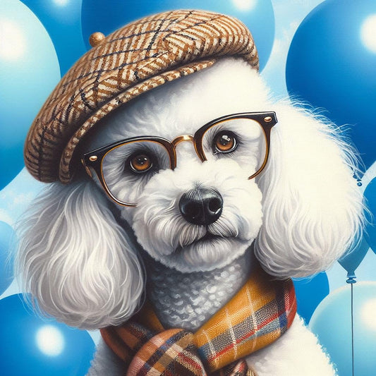 Poodle Birthday Card