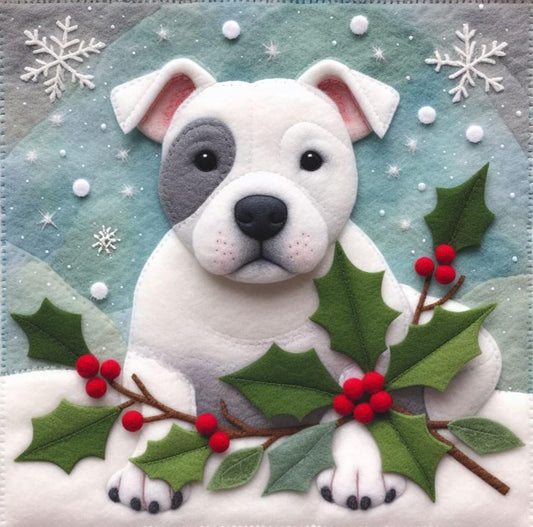 Pack of Staffie Christmas Cards