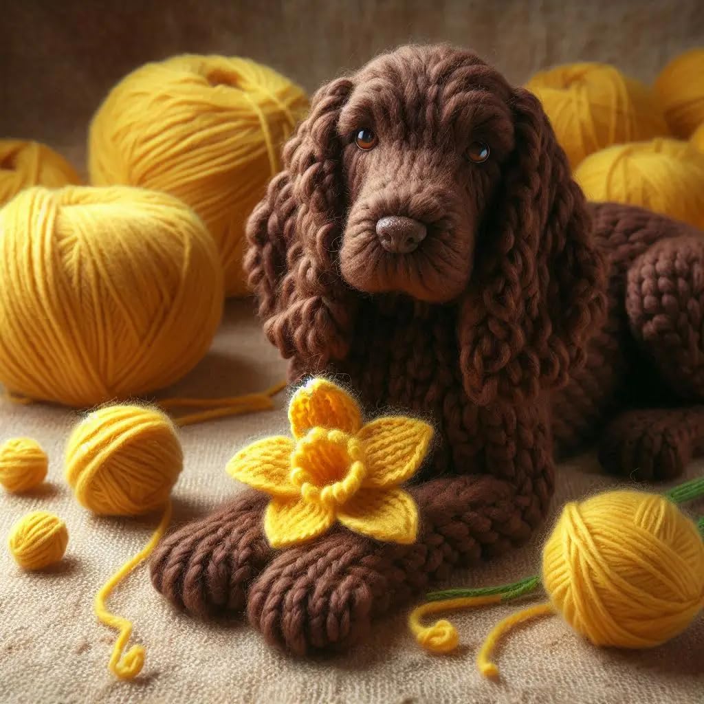 Cocker Spaniel Daffodil Card