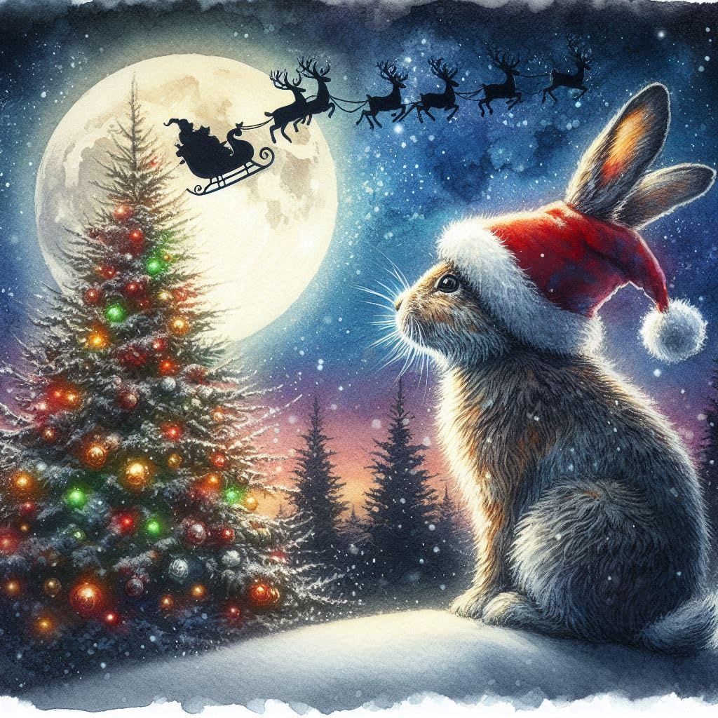 Hare Christmas Card