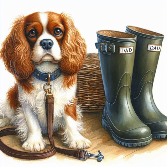 Cavalier Dad Birthday Card