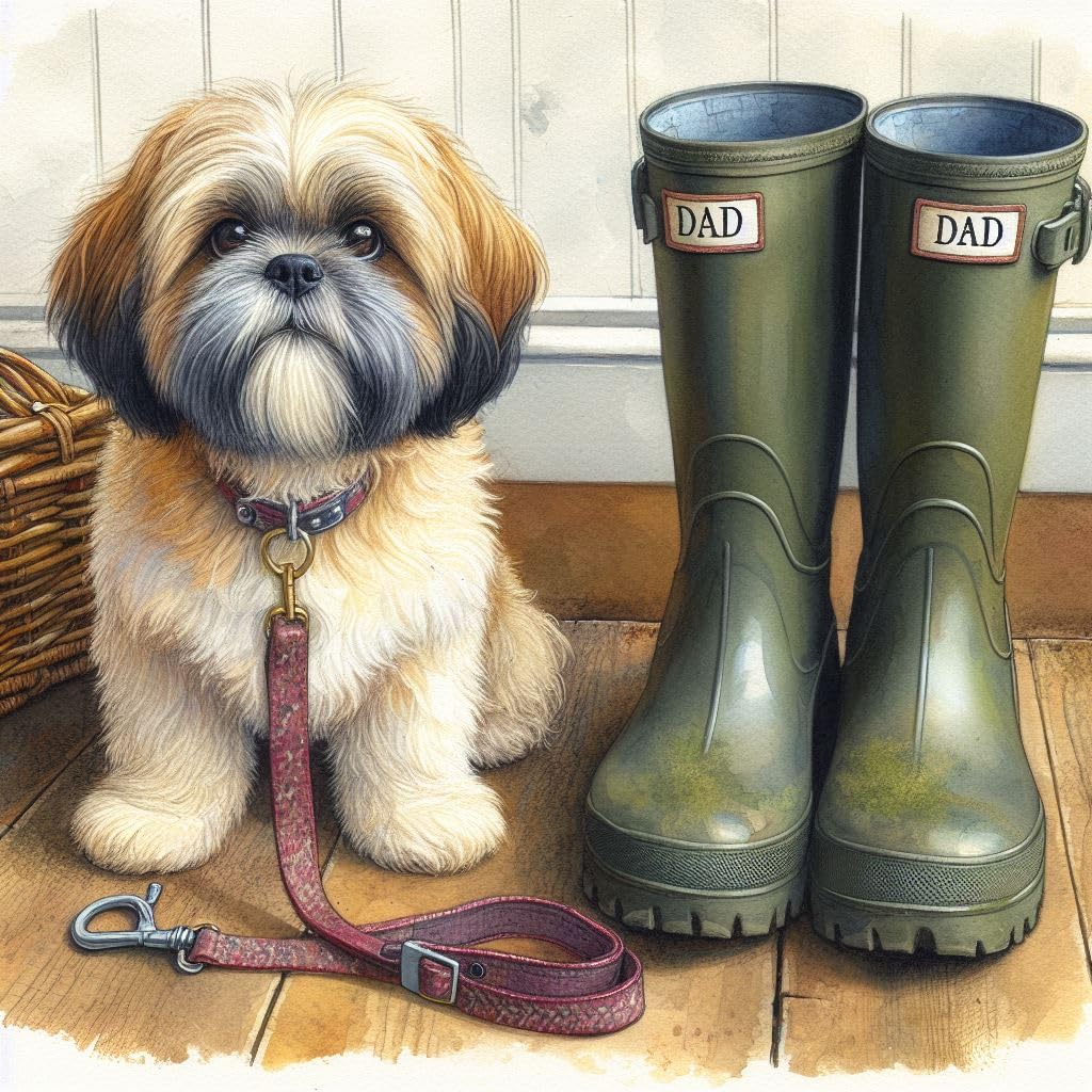 Shih Tzu Dad Birthday Card
