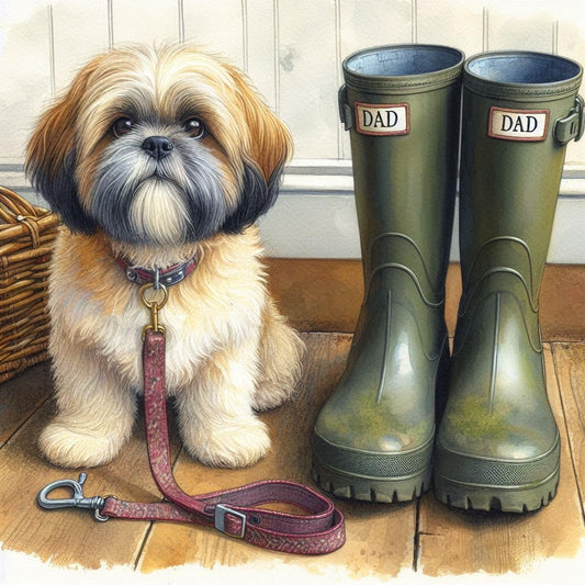 Shih Tzu Dad Birthday Card