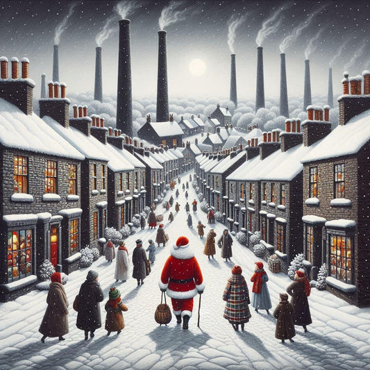 Father Christmas Lowry Christmas Card