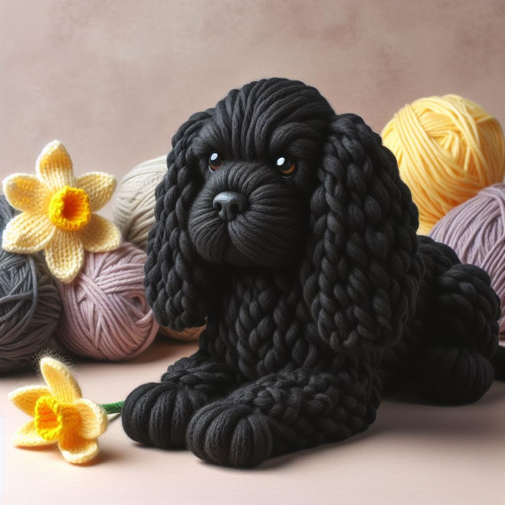 Cocker Spaniel Daffodil Birthday Card
