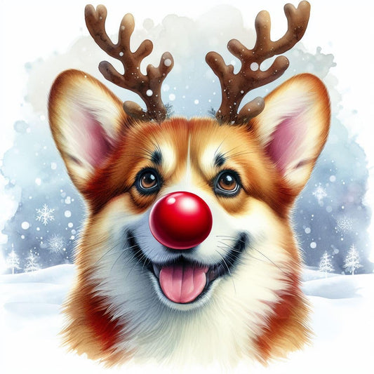 Corgi Christmas Card