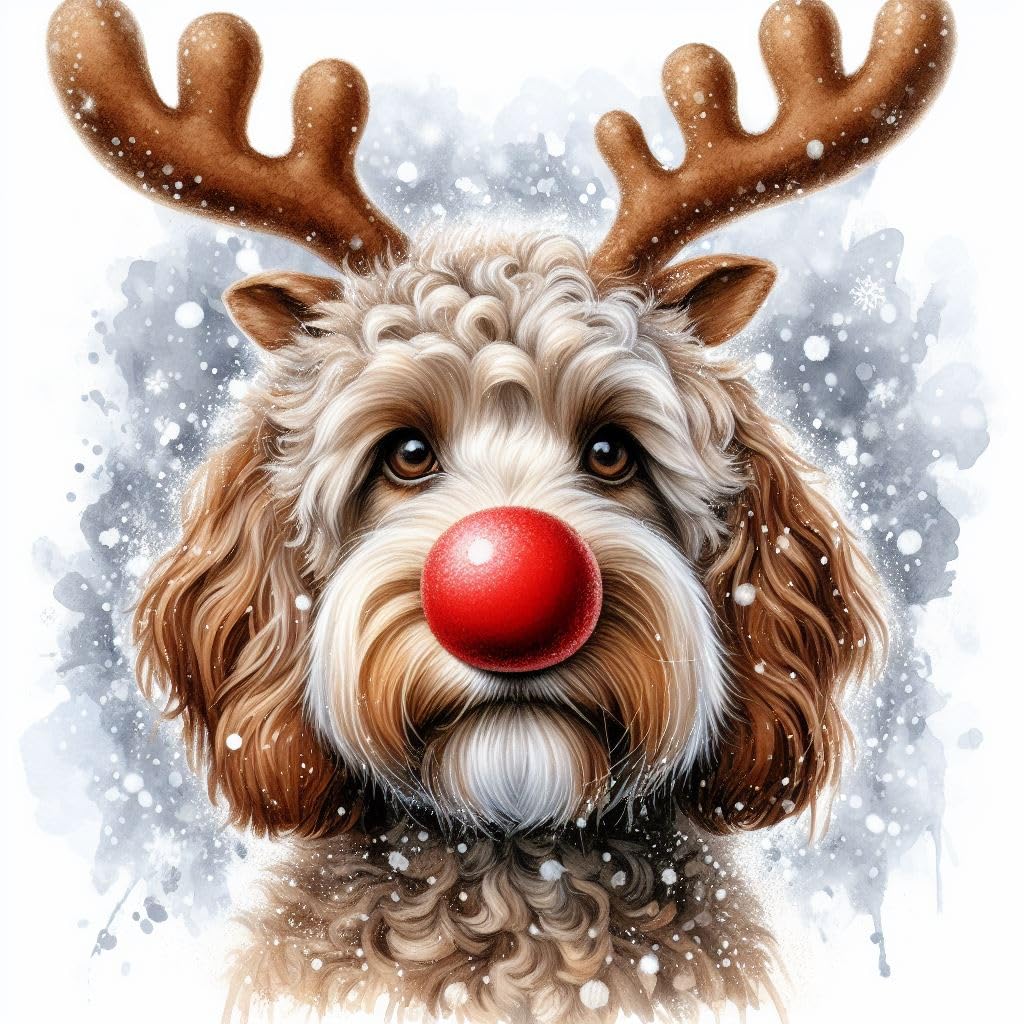 Pack of Luxury Cockapoo Christmas Cards