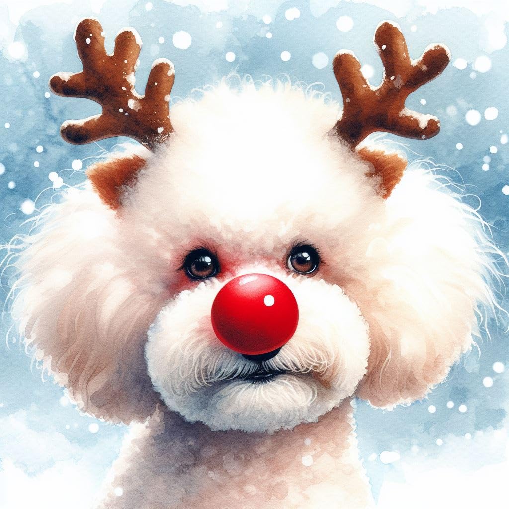 Bichon Christmas Card