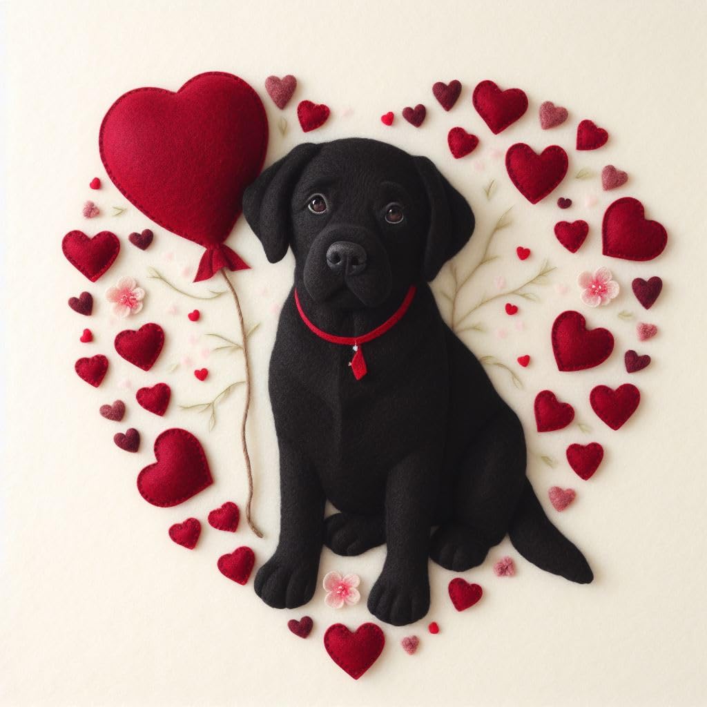Black Lab Greeting Card