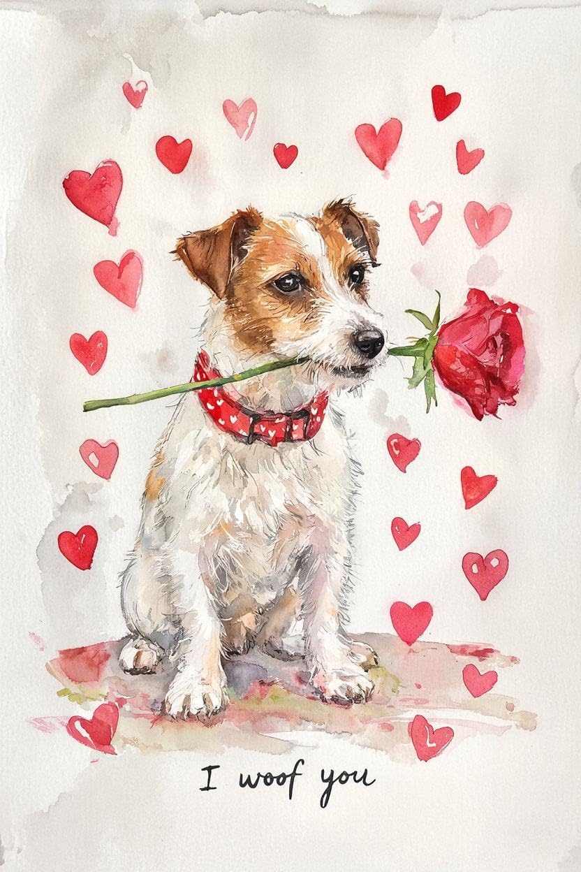 Jack Russell Valentine Card