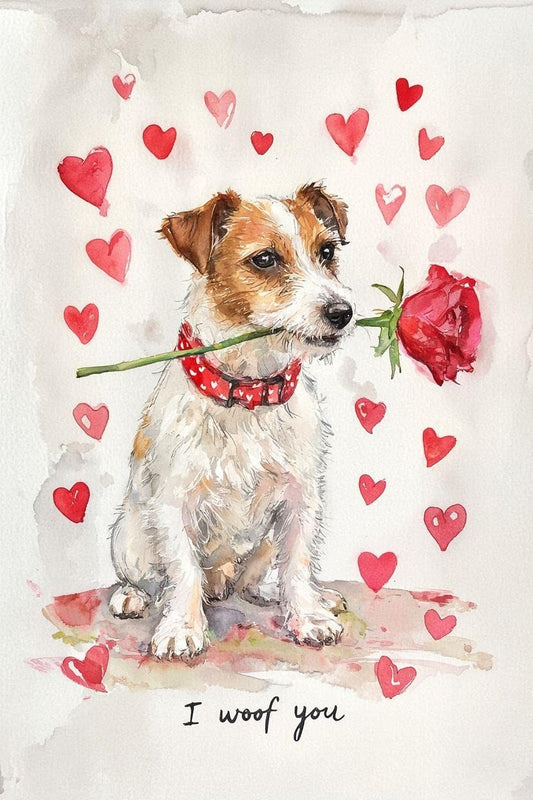 Jack Russell Valentine Card