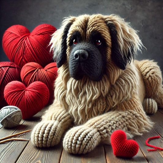 Knitted Leoberger Card