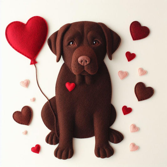 Chocolate Lab Birthday Card