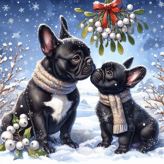 Pack of French Bulldog Christmas Cards