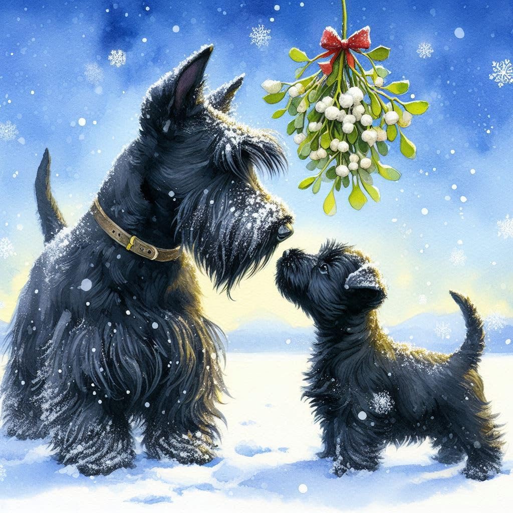 Scottish Terrier Christmas Card