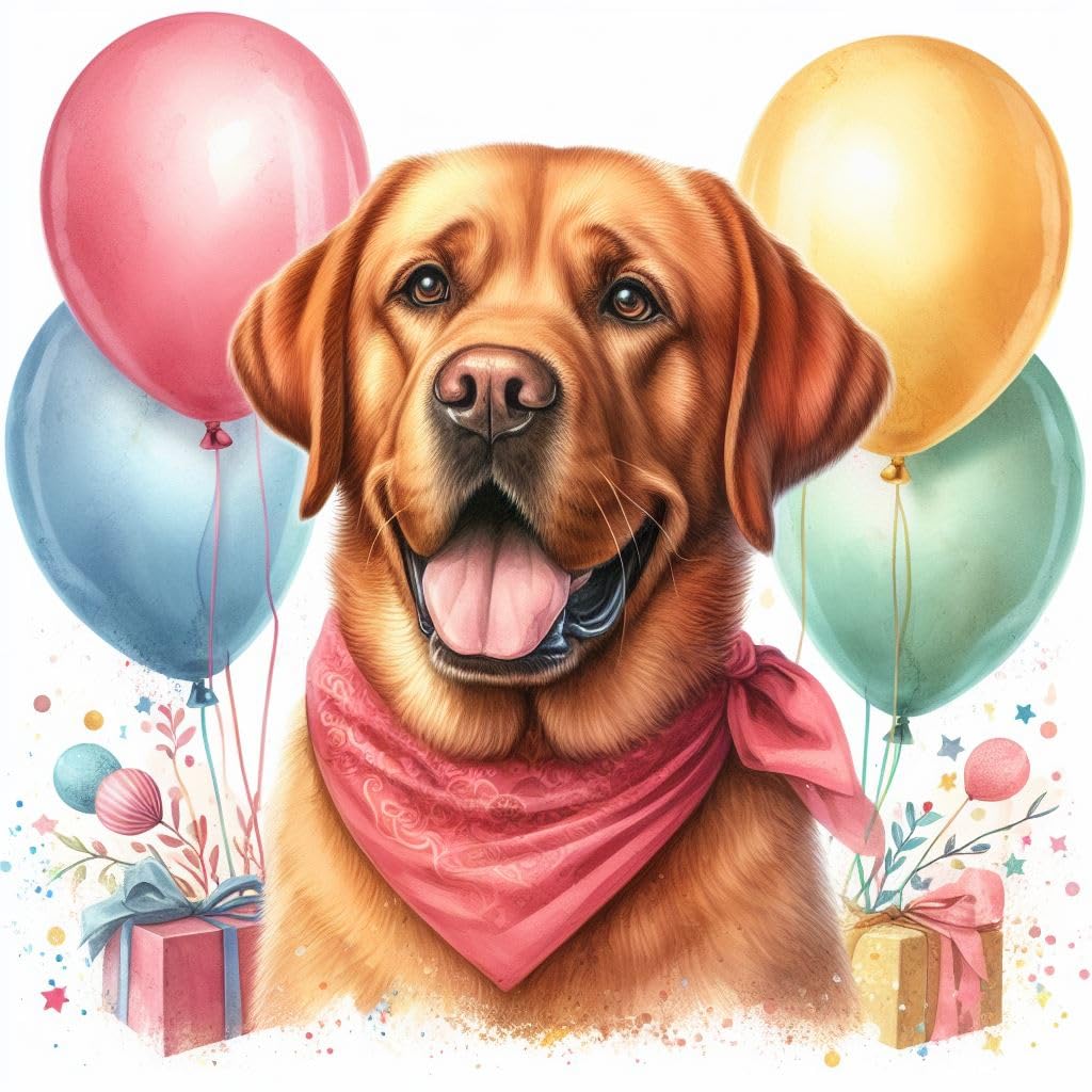Fox Red Lab Greeting Card