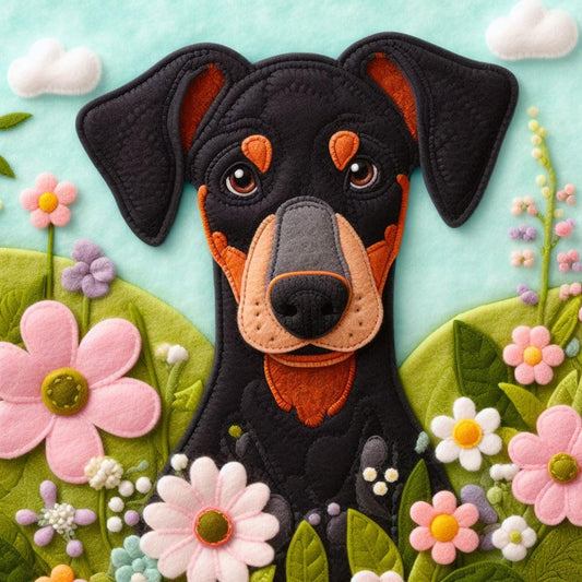 Doberman Birthday Card