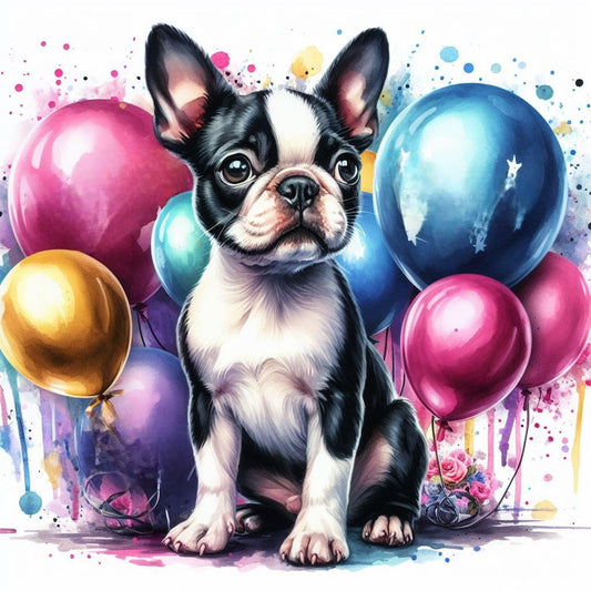 Boston Terrier Greeting Card